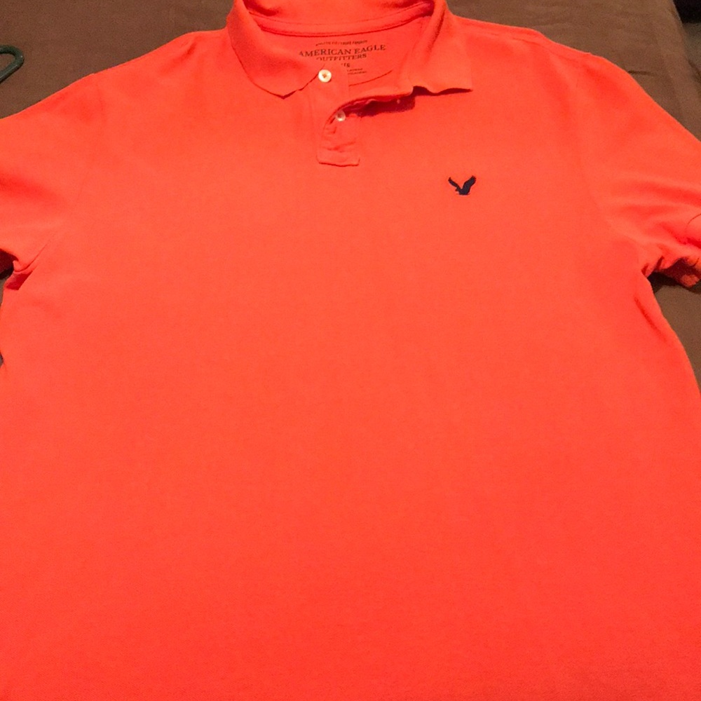 American Eagle orange polo sz xl